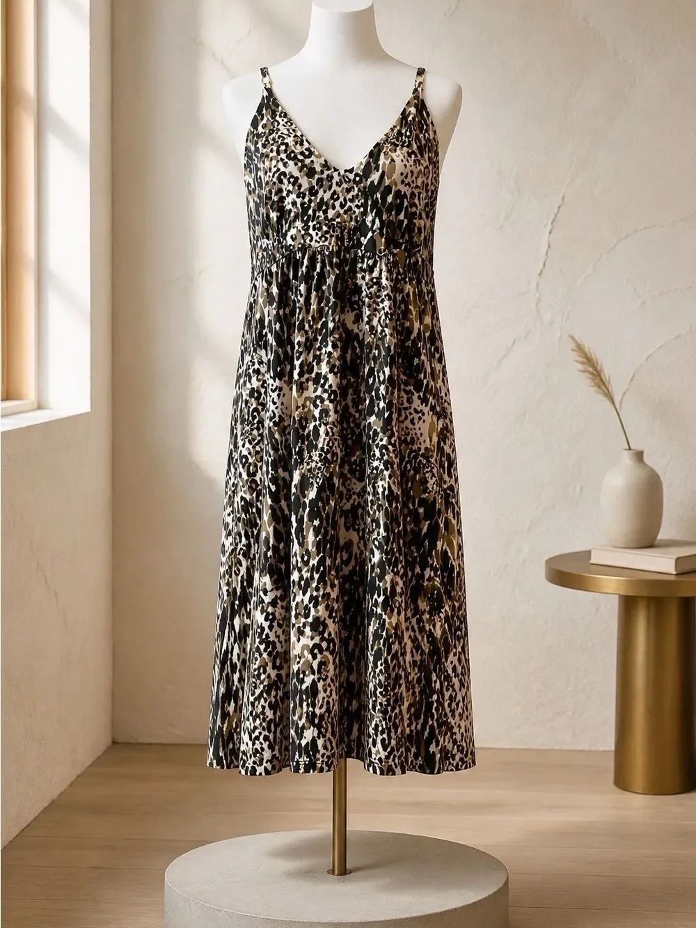 Vintage Victoria’s Secret Leopard Print Halter Dress